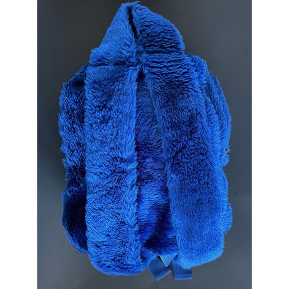 Vintage 90s United Colors of Benetton Blue Fuzzy Backpack - Rare main image 8